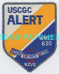 COAST GUARD,NEW JERSEY,CAPE MAY,USCGC ALERT,WMEC 630,RESCUE ENFORCE DEFEND 1,5 X 6 AND A HALF INCHES